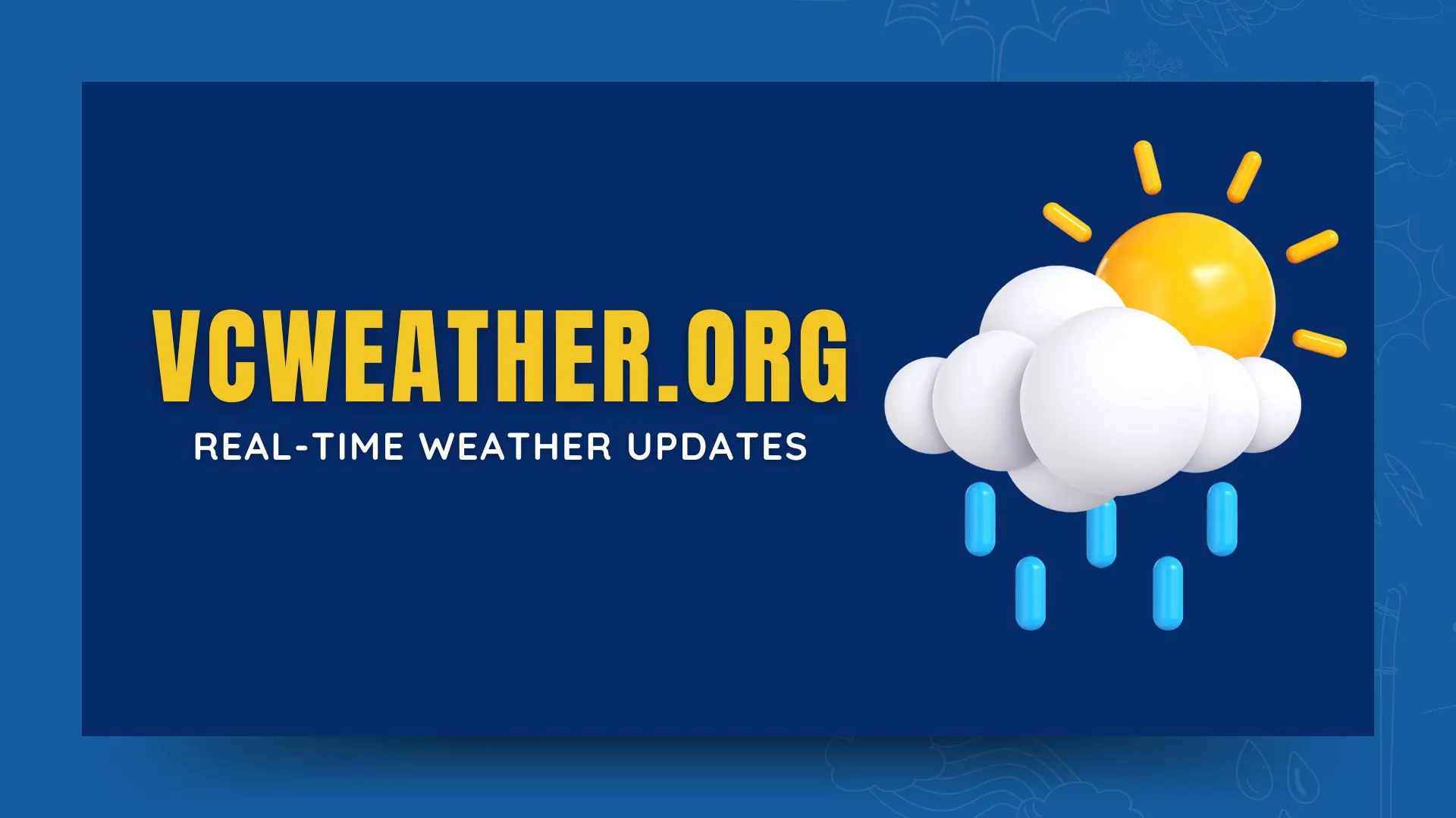 Screenshot of VCWeather.org showcasing detailed weather updates and forecasts.